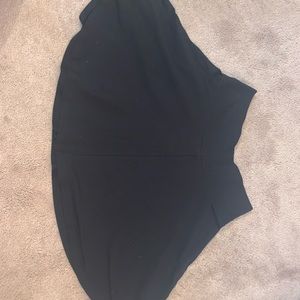 black skater skirt